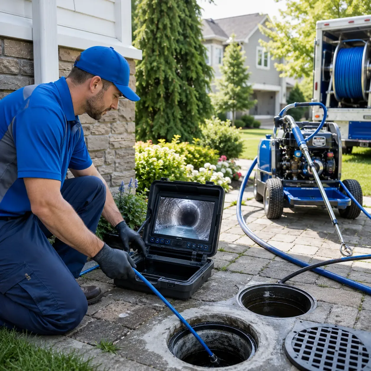 Outdoor drain cleaning professionals serving White, GA